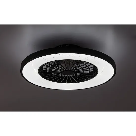 Rábalux Dalfon 2 fekete-fehér LED mennyezeti ventilátoros lámpa (RAB-71334) LED 1 izzós IP20