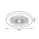 Rábalux Dalfon 2 fekete-fehér LED mennyezeti ventilátoros lámpa (RAB-71336) LED 1 izzós IP20