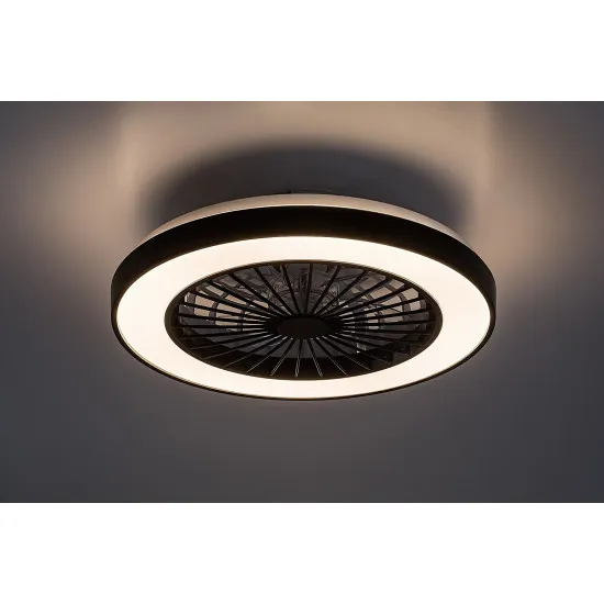 Rábalux Dalfon 2 fekete-fehér LED mennyezeti ventilátoros lámpa (RAB-71336) LED 1 izzós IP20