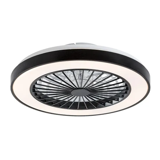 Rábalux Dalfon 2 fekete-fehér LED mennyezeti ventilátoros lámpa (RAB-71336) LED 1 izzós IP20