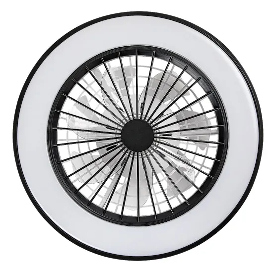 Rábalux Dalfon 2 fekete-fehér LED mennyezeti ventilátoros lámpa (RAB-71336) LED 1 izzós IP20