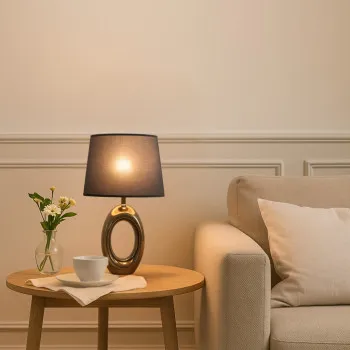 Rábalux Dalora bronz asztali lámpa (RAB-74063) E14 1 izzós IP20