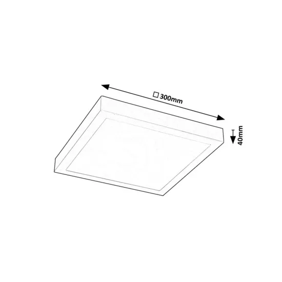 Rábalux Damek 2 szürke-fehér LED mennyezeti lámpa (RAB-71076) LED 1 izzós IP20