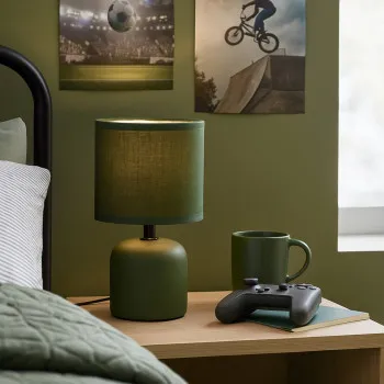 Rábalux Daphni zöld asztali lámpa (RAB-74055) E14 1 izzós IP20