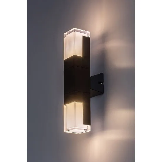 Rábalux Darvas fekete LED kültéri fali lámpa (RAB-77127) LED 1 izzós IP54