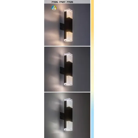 Rábalux Darvas fekete LED kültéri állólámpa (RAB-77128) LED 1 izzós IP54