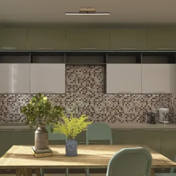 Rábalux Demir fekete-arany LED mennyezeti lámpa (RAB-71397) LED 1 izzós IP20