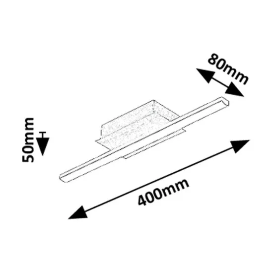 Rábalux Demir fekete-arany LED mennyezeti lámpa (RAB-71397) LED 1 izzós IP20