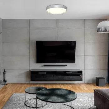 Rábalux Dewson csiszolt alumínium LED mennyezeti lámpa (RAB-71289) LED 1 izzós IP20