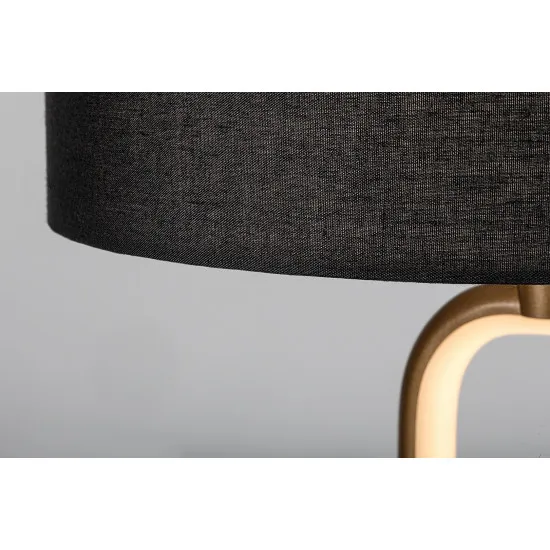 Rábalux Domiro arany-fekete LED asztali lámpa (RAB-74044) LED+E27 1 izzós IP20