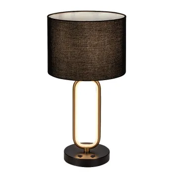 Rábalux Domiro arany-fekete LED asztali lámpa (RAB-74044) LED+E27 1 izzós IP20