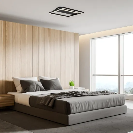 Rábalux Donya fekete LED mennyezeti lámpa (RAB-71373) LED 1 izzós IP20