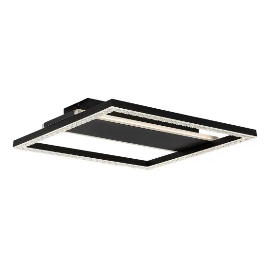 Rábalux Donya fekete LED mennyezeti lámpa (RAB-71373) LED 1 izzós IP20