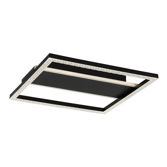 Rábalux Donya fekete LED mennyezeti lámpa (RAB-71373) LED 1 izzós IP20