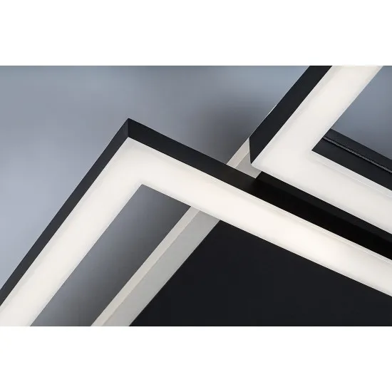 Rábalux Donya fekete LED mennyezeti lámpa (RAB-71374) LED 1 izzós IP20