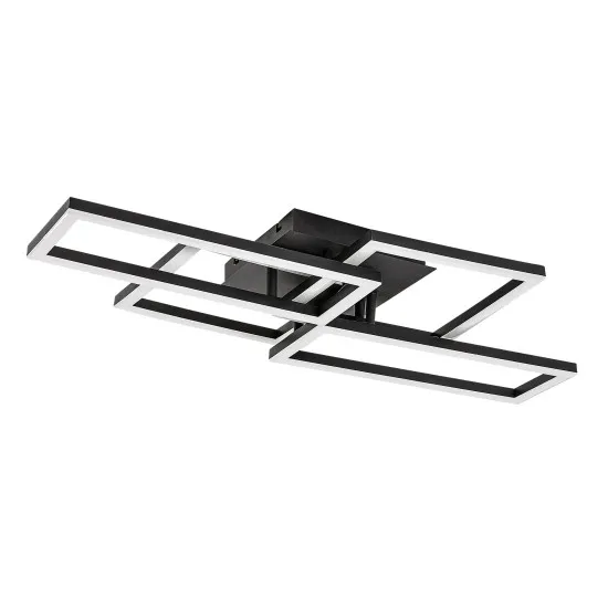 Rábalux Drusus fekete LED mennyezeti lámpa (RAB-71389) LED 1 izzós IP20