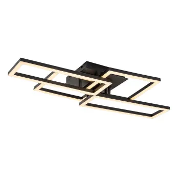 Rábalux Drusus fekete LED mennyezeti lámpa (RAB-71389) LED 1 izzós IP20