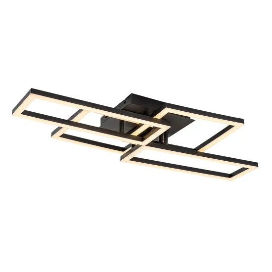 Rábalux Drusus fekete LED mennyezeti lámpa (RAB-71389) LED 1 izzós IP20