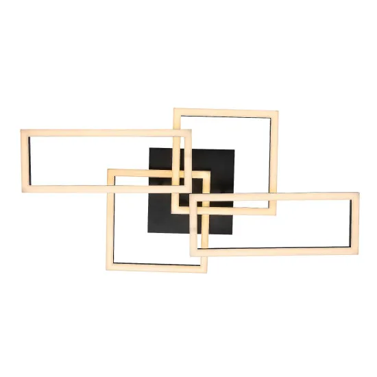 Rábalux Drusus fekete LED mennyezeti lámpa (RAB-71389) LED 1 izzós IP20