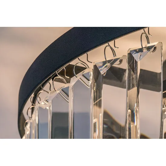 Rábalux Eloisa fekete mennyezeti lámpa (RAB-71093) E27 3 izzós IP20