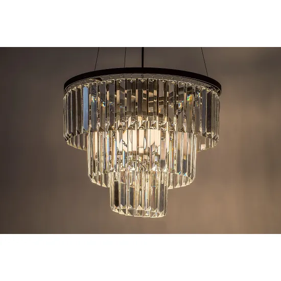 Rábalux Eloisa fekete függesztett lámpa (RAB-72265) E27 3 izzós IP20