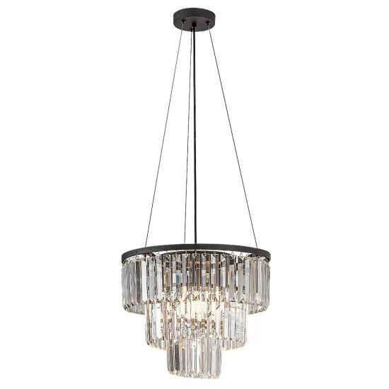 Rábalux Eloisa fekete függesztett lámpa (RAB-72265) E27 3 izzós IP20