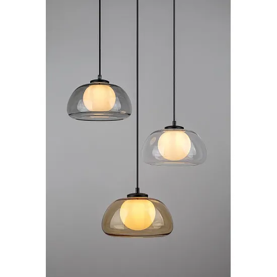 Rábalux Elowen fekete függesztett lámpa (RAB-72276) G9 3 izzós IP20