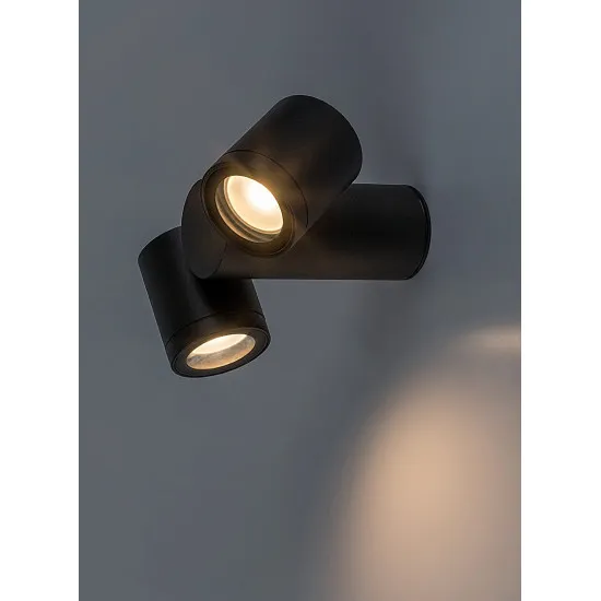 Rábalux Enol fekete kültéri állólámpa (RAB-77111) GU10 2 izzós IP44