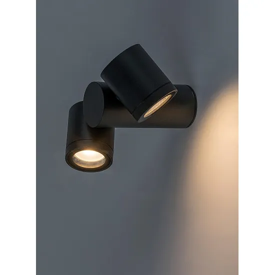 Rábalux Enol fekete kültéri állólámpa (RAB-77111) GU10 2 izzós IP44