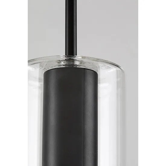 Rábalux Esta matt fekete függesztett lámpa (RAB-72049) E27 1 izzós IP20