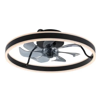 Rábalux Fanfy fekete LED mennyezeti ventilátoros lámpa (RAB-71337) LED 1 izzós IP20
