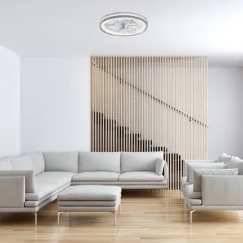 Rábalux Fanricius ezüst LED mennyezeti ventilátoros lámpa (RAB-71335) LED 1 izzós IP20