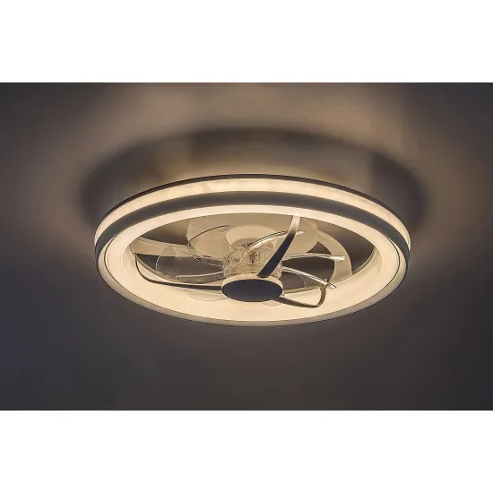 Rábalux Fanricius ezüst LED mennyezeti ventilátoros lámpa (RAB-71335) LED 1 izzós IP20