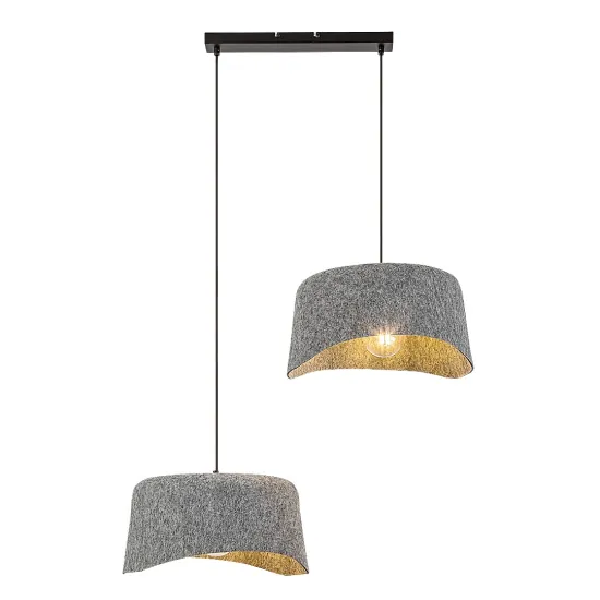 Rábalux Farelia fekete függesztett lámpa (RAB-72190) E27 2 izzós IP20