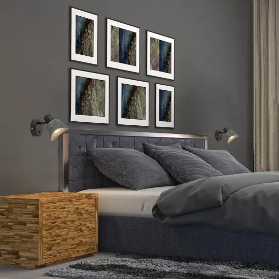 Rábalux Farelia fekete fali spotlámpa (RAB-73005) E14 1 izzós IP20