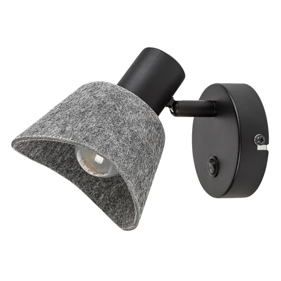 Rábalux Farelia fekete fali spotlámpa (RAB-73005) E14 1 izzós IP20