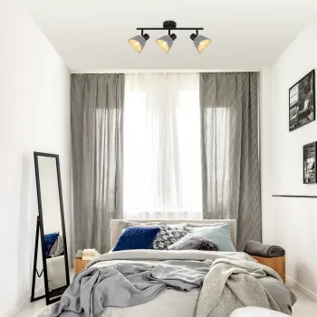 Rábalux Farelia fekete mennyezeti spotlámpa (RAB-73007) E14 3 izzós IP20