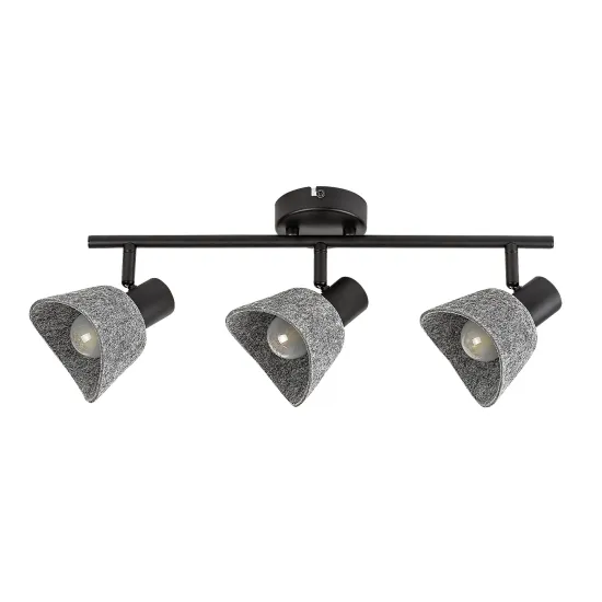 Rábalux Farelia fekete mennyezeti spotlámpa (RAB-73007) E14 3 izzós IP20