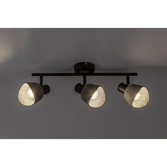 Rábalux Farelia fekete mennyezeti spotlámpa (RAB-73007) E14 3 izzós IP20