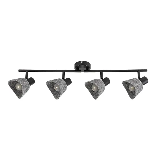 Rábalux Farelia fekete mennyezeti spotlámpa (RAB-73008) E14 4 izzós IP20