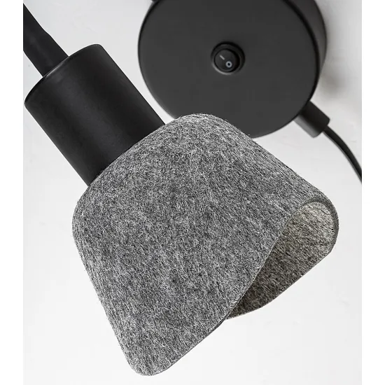 Rábalux Farelia fekete falikar (RAB-73009) E14 1 izzós IP20