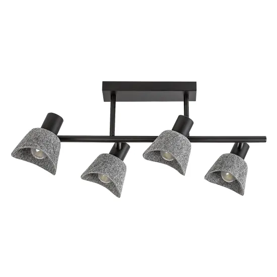 Rábalux Farelia fekete mennyezeti lámpa (RAB-73010) E14 4 izzós IP20