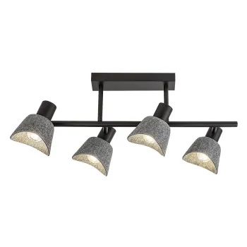 Rábalux Farelia fekete mennyezeti lámpa (RAB-73010) E14 4 izzós IP20