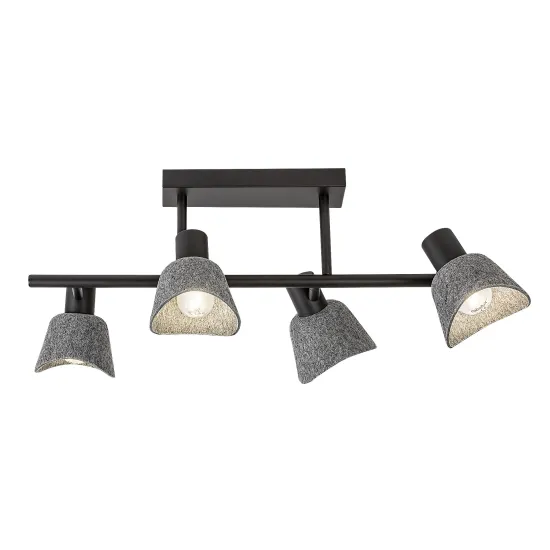 Rábalux Farelia fekete mennyezeti lámpa (RAB-73010) E14 4 izzós IP20