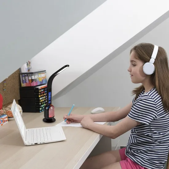 Rábalux Figen fekete LED asztali lámpa (RAB-74230) LED 1 izzós IP20