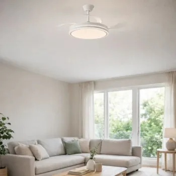 Rábalux Fluara fehér LED mennyezeti csillár ventilátor (RAB-71364) LED 1 izzós IP20