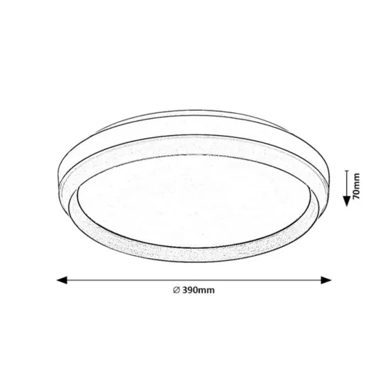Rábalux Fontana barna LED mennyezeti lámpa (RAB-71159) LED 1 izzós IP20