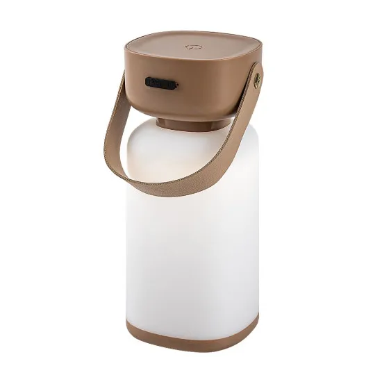 Rábalux Funes barna kültéri hordozható LED asztali lámpa (RAB-77143) LED 1 izzós IP44