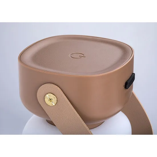 Rábalux Funes barna kültéri hordozható LED asztali lámpa (RAB-77143) LED 1 izzós IP44