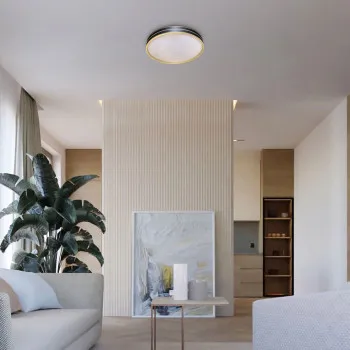 Rábalux Gandor fekete-arany LED mennyezeti lámpa (RAB-71141) LED 1 izzós IP20